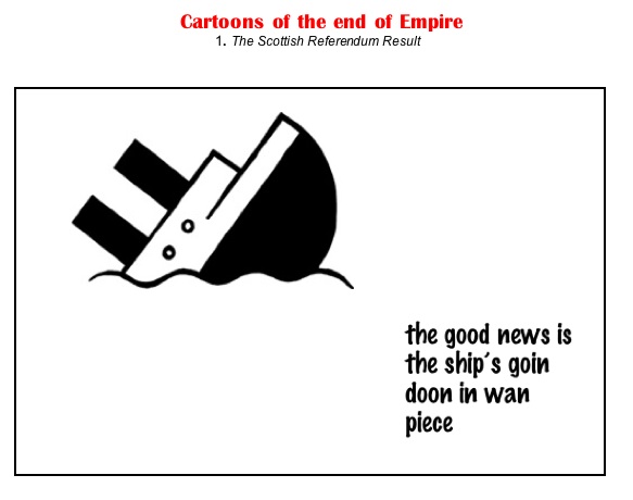 cartoons of the end of empire
